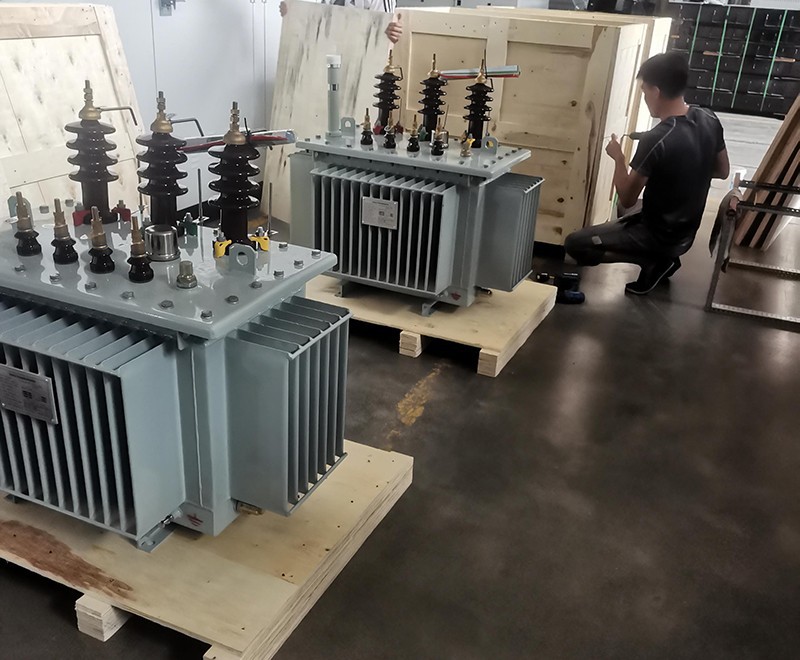 3 sets of oil transformer are packaged and ready to ship to Iran 1