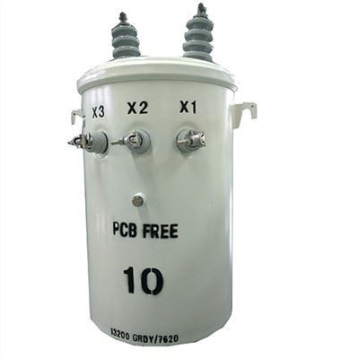 محول التوزيع المثبت على عمود علوي أحادي الطور